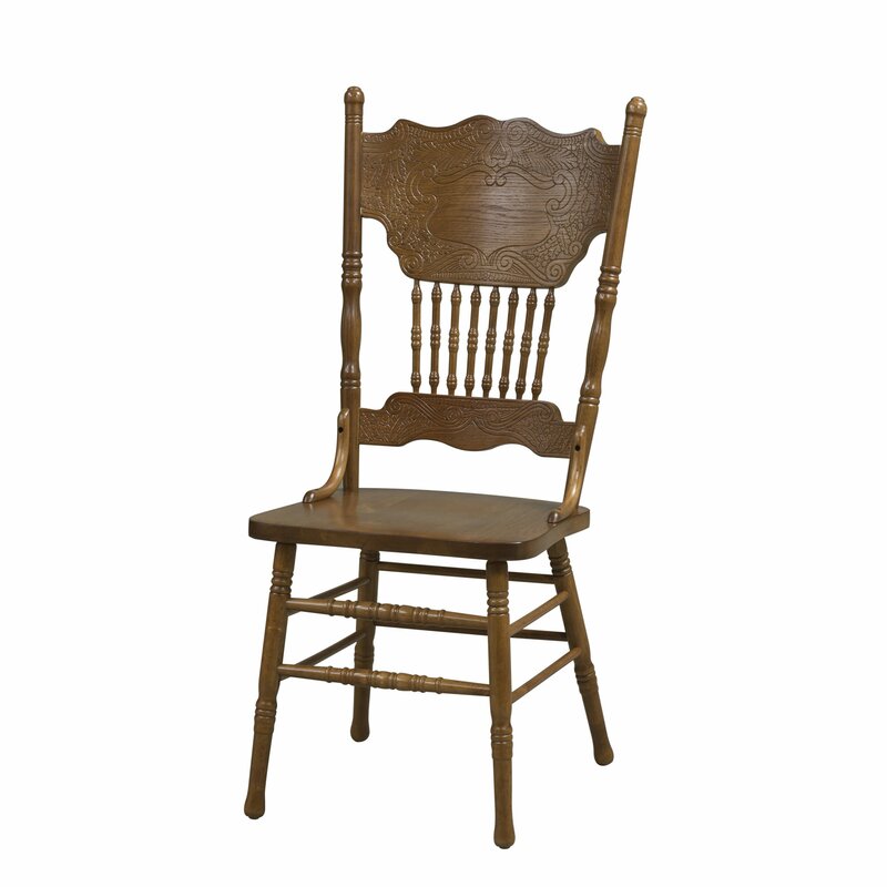 Acadian double press back side chair